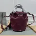 Balenciaga Bucket Bag: Burgundy Leather, Studded Edges, A Bold Fashion Statement size:30×23×17cm #B54159