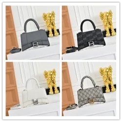 Balenciaga x  Hourglass GG Canvas Bag 19x8x21cm #B64986