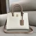 Burberry Handbag: Two - Tone Leather & Gold “TB” Logo, Epitomizing Sophisticated Elegance size:27×11×20cm #B54149