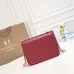 Burberry Leather Shoulder Bag with Chain Strap #B45652