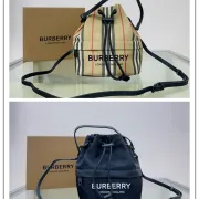 Burberry Phoebe Heritage Stripe Bucket Bag Archive Beige #B50305