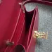 Burberry TB Leather Shoulder Bag - Burgundy Shoulder Bags #B50895