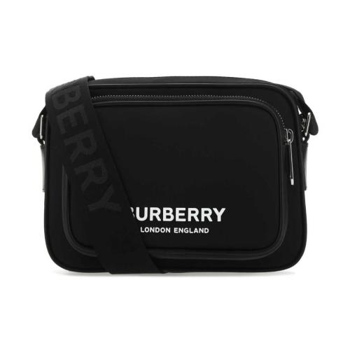 Burberry Logo Printed Zip-Up Crossbody Bag 23CM #B38366