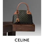 CELINE Macadam Pattern 2WAY Handbag #B49925