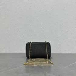 Celine 100382 Denim Shell Bag with Chain Strap Size 16x11x8CM #B62902 Celine 100382 Denim Shell Bag with Chain Strap Size 16x11x8CM #B62902