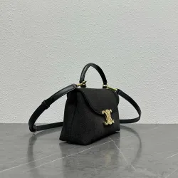 Celine 118113 Triomphe Kelly Handbag in Denim Size 20x8x14CM #B62900 Celine 118113 Triomphe Kelly Handbag in Denim Size 20x8x14CM #B62900