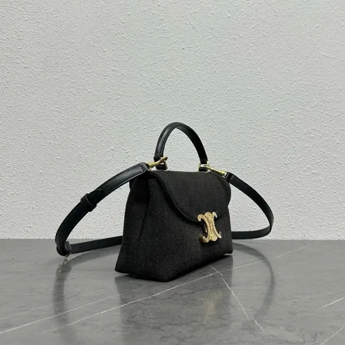 Celine 118113 Triomphe Kelly Handbag in Denim Size 20x8x14CM #B62900