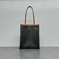 Celine 123832 Flat Shopper Tote in Triomphe Canvas Size 28x33x0.5CM #B62898 Celine 123832 Flat Shopper Tote in Triomphe Canvas Size 28x33x0.5CM #B62898