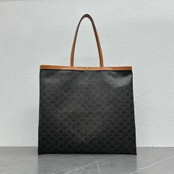 Celine 123842 Flat Shopper Tote in Triomphe Canvas Size 42x45.5x0.5CM #B62897 Celine 123842 Flat Shopper Tote in Triomphe Canvas Size 42x45.5x0.5CM #B62897