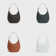 Celine Ava Hobo Bag - Multiple Colors (Monogram, Black, Tan, White), Signature Triomphe Logo, Timeless Luxury Shoulder Bag for Women #B56726 Celine Ava Hobo Bag - Multiple Colors (Monogram, Black, Tan, White), Signature Triomphe Logo, Timeless Luxury Shoulder Bag for Women #B56726