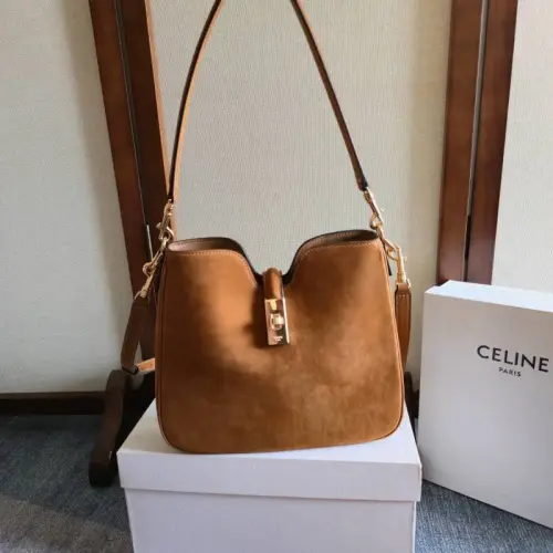 Celine Ava Hobo Bag - Multiple Colors (Monogram, Black, Tan, White), Signature Triomphe Logo, Timeless Luxury Shoulder Bag for Women #B56728