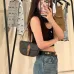 Celine FOLCO SHOULDER BAG IN TRIOMPHE CANVAS size:20×14×5cm #B54049