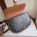 Celine FOLCO SHOULDER BAG IN TRIOMPHE CANVAS size:20×14×5cm #B54049