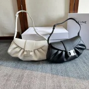 Celine Leather Polly - Neutrals Shoulder Bags, Handbags #B49101