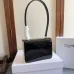 Chic Black Patent Leather Celine Handbag With Signature Gold Hardware For Fashionistas size:18×13×6cm #B54299
