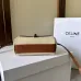 Stylish Celine Beige Canvas And Brown Leather Crossbody Bag For Fashion Lovers size:18×12×6cm #B54298