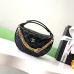 Half-moon chain bag, retro elegant diamond pattern bag