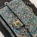 2026 Chanel Evening Bag  Dark Gray  Colorful Rhinestones  Luxurious  Stylish for Formal Events #B60136