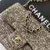 2026 Chanel Evening Bag  Dark Gray  Colorful Rhinestones  Luxurious  Stylish for Formal Events #B60136