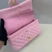 Authentic CHANEL Classic Flap Bag in Light  Caviar Leather good Hardware  Wide 25cm #B54328