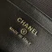 Chanel AP5276 Suede & Leather Handbag with Chain Strap Size 17-19.5-5 #B62888