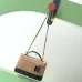 Chanel AP5276 Suede & Leather Handbag with Chain Strap Size 17-19.5-5 #B62888