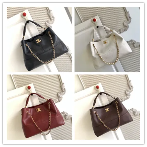 Chanel AS5634 Suede & Leather Tote Bag with Chain Strap Size 36x24x12CM #B62904