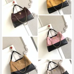 Chanel AS5634 Suede & Leather Tote Bag with Chain Strap Size 36x24x12CM #B62905