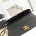 Chanel Black Quilted Leather Handbag With Gold Chain Strap And Iconic CC Logo size:18×29×8cm #B54337