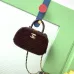 Chanel Burgundy Quilted Velvet Handbag With Top Handle And Gold Chain Strap size:11×20×8cm #B54338