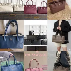 Chanel Cerf Tote Bag Leather Handbag 24x36x14cm #B63838