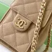 Chanel Hobo Shoulder Bag  Hippie Style Vintage Gold Coin Button Drawstring Bucket Bag #B59437