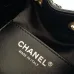 Chanel Hobo Shoulder Bag  Hippie Style Vintage Gold Coin Button Drawstring Bucket Bag #B59437