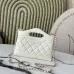 Chanel Mini Kelly 31 Shopping Tote Black Calfskin size:17×20×5cm #B53856