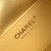Chanel Mini Suede Bucket Bag  Retro Coin Button  Drawstring  Quilted  Classic Chain #B60133