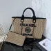 Chanel Natural Raffia Small Deauville Tote size:34cm #B53983