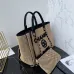 Chanel Natural Raffia Small Deauville Tote size:34cm #B53983