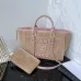 Chanel Natural Raffia Small Deauville Tote size:34cm #B53983