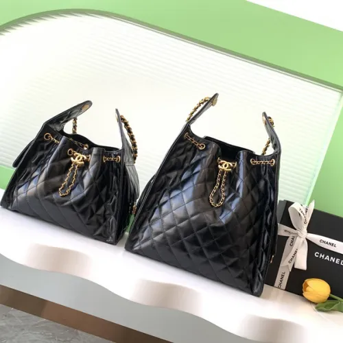 Chanel Quilted Drawstring Bucket Bag #B45514