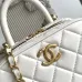 Chanel Quilted Handbag With Gold Chain And CC Logo A Timeless Fashion Piece size:11×20×8cm #B54331