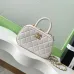 Chanel Quilted Mini Handbag With Top Handle And Gold Chain Strap size:11×20×8cm #B54333