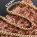 Chanel Sequined Top Handle Bags In Brown And Orange With Signature CC Logo size:13×19×7cm #B54334