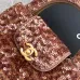 Chanel Sequined Top Handle Bags In Brown And Orange With Signature CC Logo size:13×19×7cm #B54334