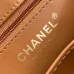 Chanel Sequined Top Handle Bags In Brown And Orange With Signature CC Logo size:13×19×7cm #B54334