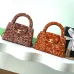 Chanel Sequined Top Handle Bags In Brown And Orange With Signature CC Logo size:13×19×7cm #B54334