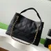Chanel Shopping bag, Calfskin & gold-tone metal, black size:36×24×12cm #B53451