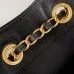 Chanel Shopping bag, Calfskin & gold-tone metal, black size:36×24×12cm #B53451