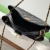 Chanel Shopping bag, Calfskin & gold-tone metal, black size:36×24×12cm #B53451
