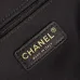 Chanel Shopping bag, Calfskin & gold-tone metal, black size:36×24×12cm #B53451