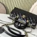 Chanel Small bowling bag, Patent crumpled calfskin size:17×21×3cm #B53855